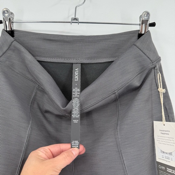 Vuori Lux Rib Split Bootcut Legging Pant in Heather Grey Size L - Picture 7 of 12